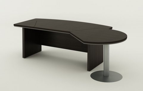 Psací stůl s jednacím prvkem Berlin Lux 255x155x76 cm